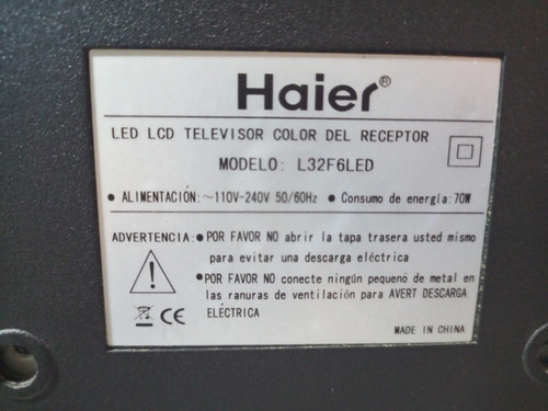 Imagen 9 de 9 de Oferta Pantalla Dañada Únicamente Modelo L32f6 Negosiable