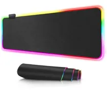 Comprar Mouse Pad Rgb Gamer Usb Luz Led 80x30 Cm Retroiluminado