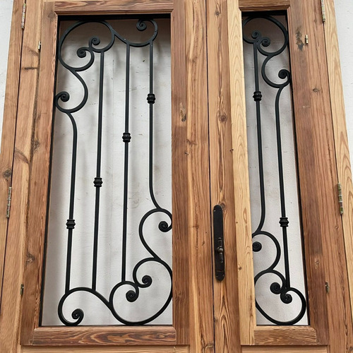 Puerta De Entrada En Hoja Y Media Colonial - Cod: 6066