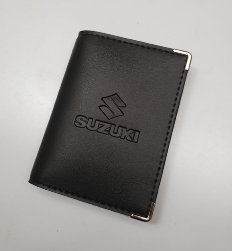 Imagem 5 de 6 de Kit Suzuki C P. Manual + P.documentos Couro Ecológico