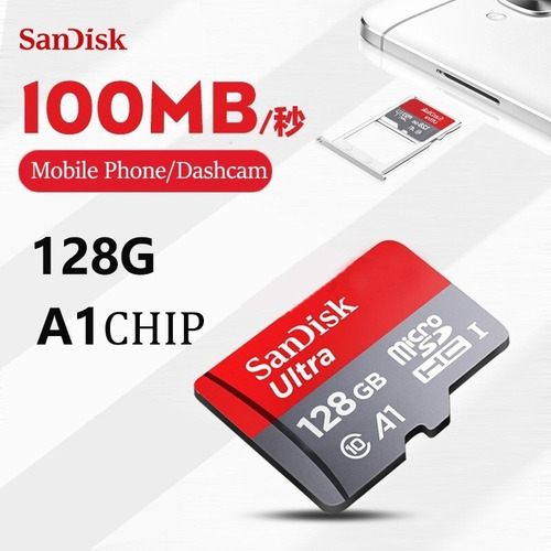 Cartão Sandisk Ultra A1 Classe 10 Microsd 128gb Frete Grátis