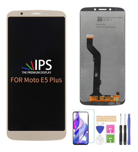 Compatible Con Moto E5 Plus Reemplazo De Pantalla, Para Moto