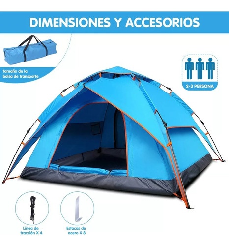 Cabaña Para Tiendas De Campaña, Camping Grande Para 4 Person