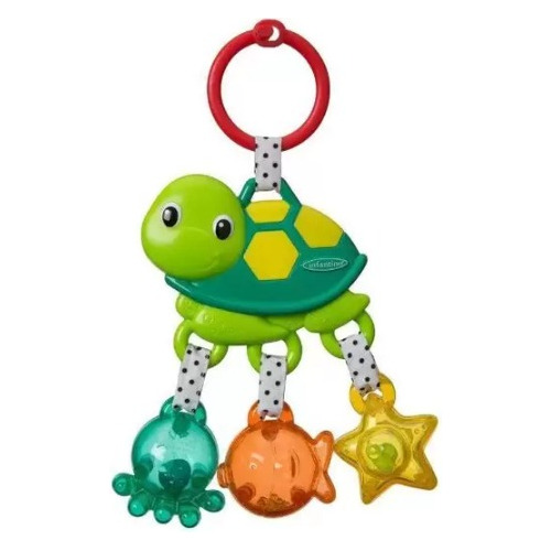 Chocalho Tartaruga Verde Jingle Sea Charms - Infantino