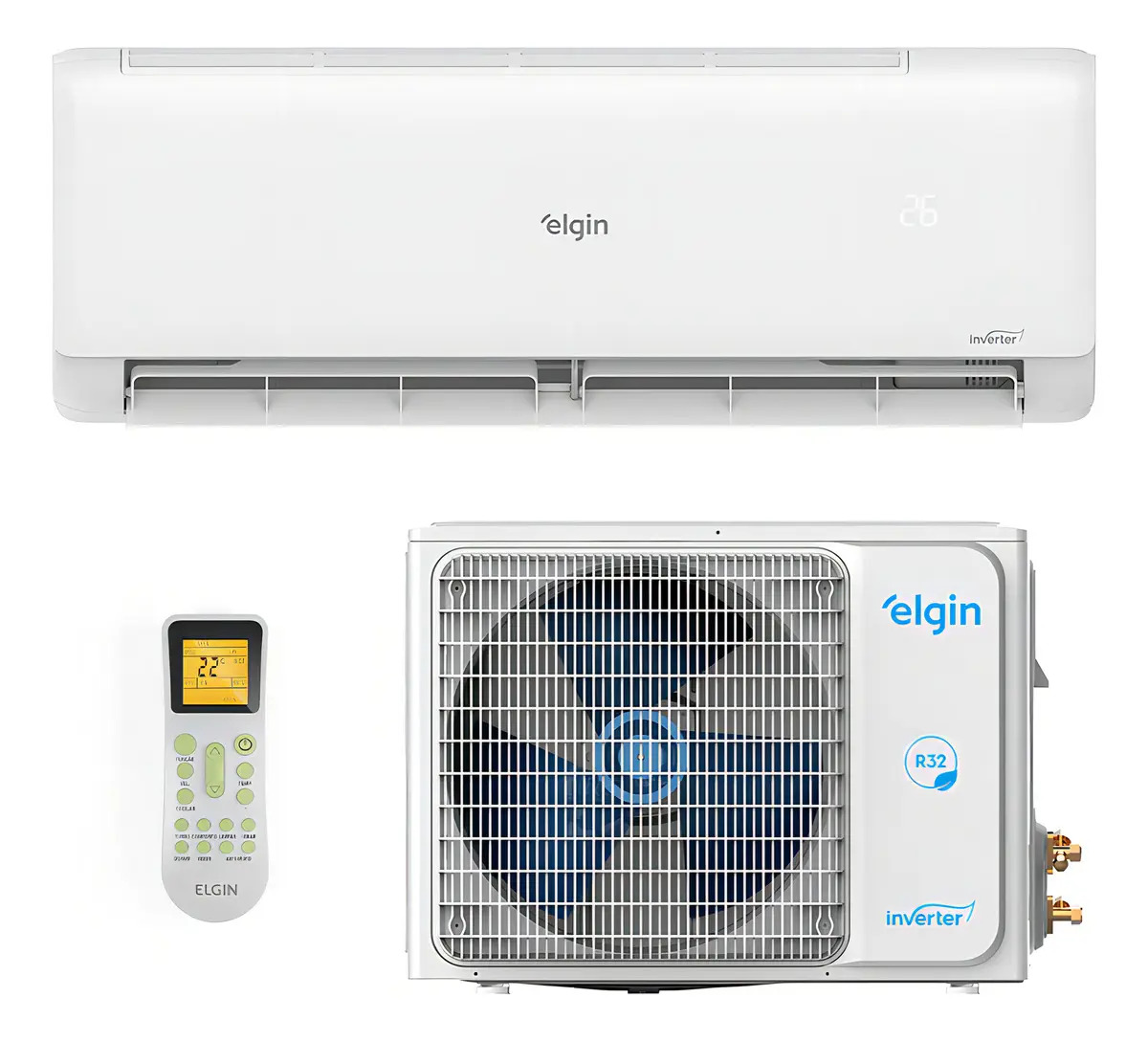 D NQ NP 724241 MLA99997204501 112025 F Elgin Split Hi Wall Inverter R-32 Eco II Wifi Elgin 30.000 BTUs Quente/Frio Monofásico