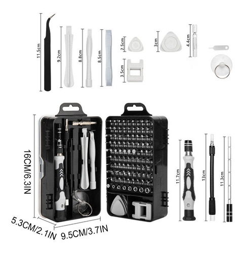 Juego Destornilladores Precisión 115 En 1 Notebook Teléfono