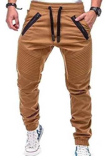 Pantalones De Joggers Ajustados Lisos Para Hombre, Gimnasio,