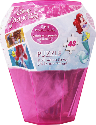 Puzzle Spin Master Disney Princess 48 Piezas Con Gema De Plá