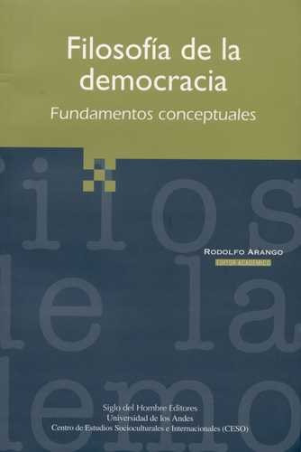 Libro Filosofía De La Democracia. Fundamentos Conceptuales