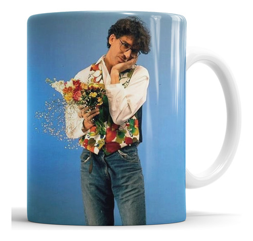 Taza Charly García - Foto Flores - Cerámica