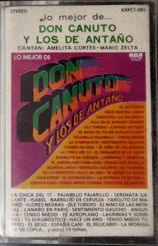 Cassette De Don Canuto Y Los De Antaño Lo Mejor (2453