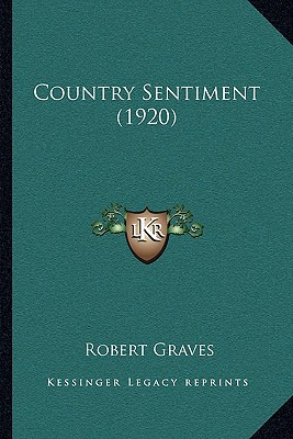 Libro Country Sentiment (1920) - Graves, Robert