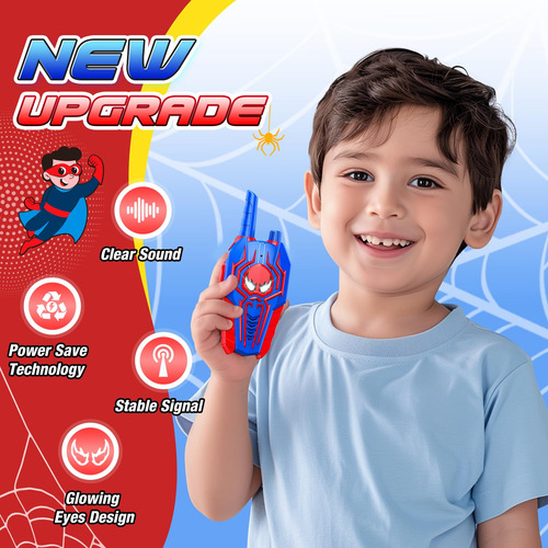 Walkie Talkies Araña Spider Radios Niños Regalo Navidad