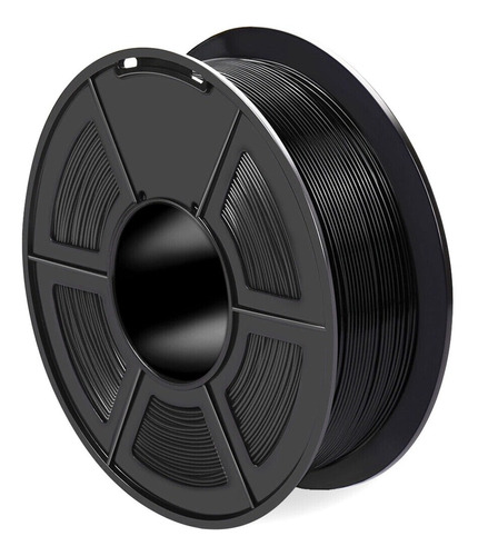 Rollo De Filamento Pla Para Impresora 3d - 1kg 1.75mm Negro