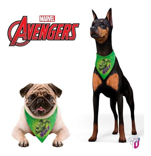 Bandana Cachorro Pets Marvel Hulk Produto Oficial- 4u Festas