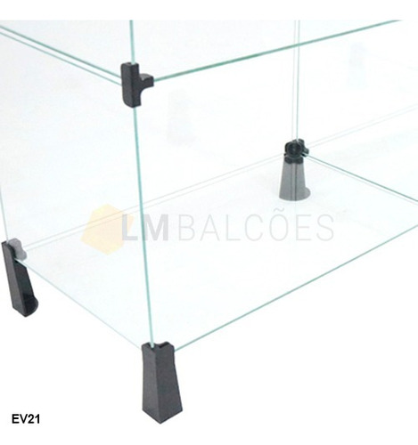 Estante De Vidro 1,50 X 1,30 X 0,40 M