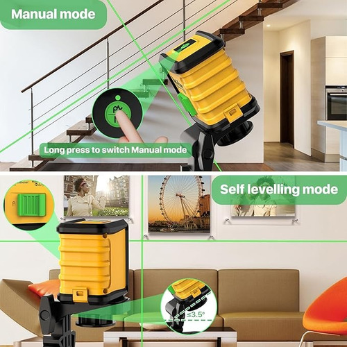 Nível De Laser Verde Deglasers De 100 Pés Com Tripé E Bolsa