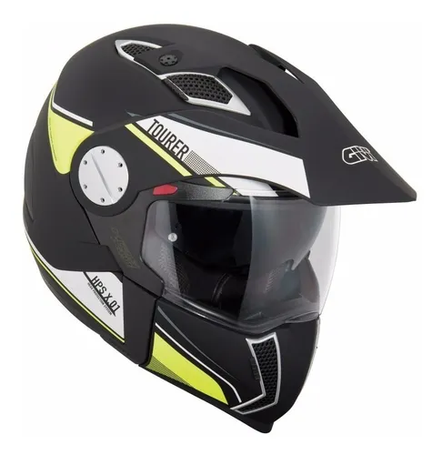 Casco Moto Givi Tourer X01 Blk fluo 3 En 1 Con Lentes Cuotas sin