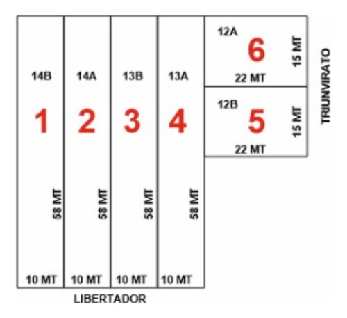 Vendo Fracción 2.960 M2, Salida A 2 Calles.