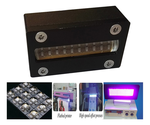 1 Kit Módulo De Cabezal De Impresora Led Uv De 80w 395nm