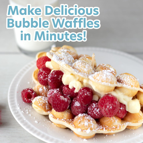Bubble Waffle Maker Cucinapro Electric Nonstick W Recipe