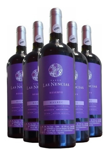 Imagen 1 de 1 de Promo Vino Argentino Las Nencias Malbec X 6 Botellas