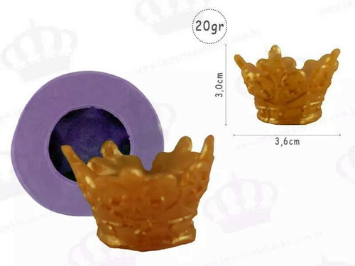 Molde Forma Silicone Coroa Inteira Principe/princesa