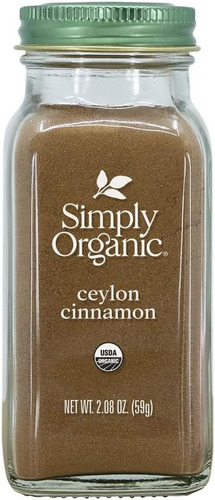 Simply Organic Canela Ceylon 59grs.