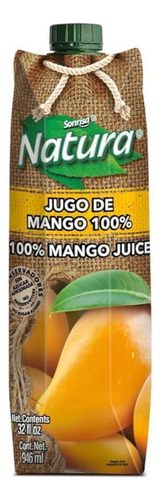 Pack De 12 Jugo Sonrisa Natura Mango 946 Ml