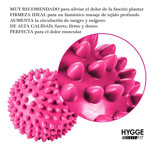 Imagen 3 de 10 de Pelota Pinches 6,5cm Masajes Miofasciales Descontracturante