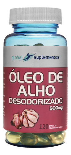 Global Suplementos  Alho Desodorizado 500 Mg 120 Caps