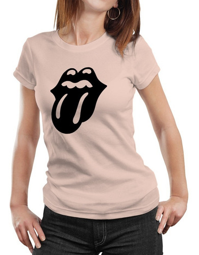 Polera Mujer Rolling Stones Rock 100% Algodón Orgánico Mus7