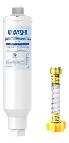 Filtro De Agua En Línea Waterspecialist Rv, Certificado Por