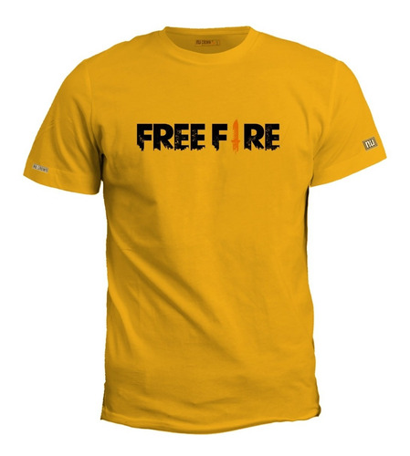 Camiseta Estampada Logo Free Fire Hombre Irk