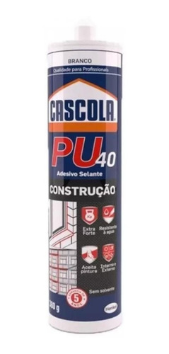 Cascola Pu40 Construcao 380g Branco Henkel