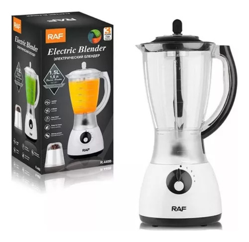 Licuadora Raf 4 Velocidades 1,5l Con Moledora De Cafe 450w