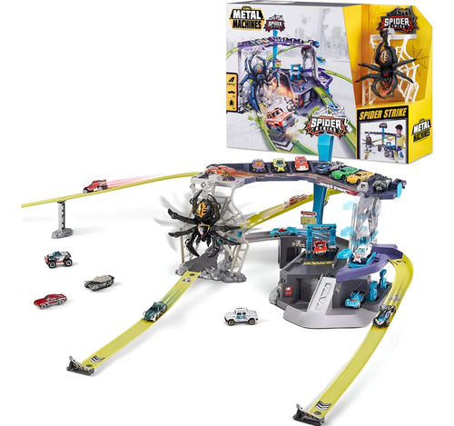 Pista De Autos Zuru Spider Strike Metal Machines Gigante