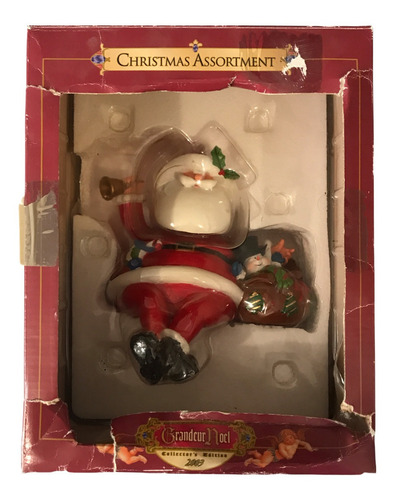 Figura Resina Santa Claus Grandeur Noel Bobblehead Collector