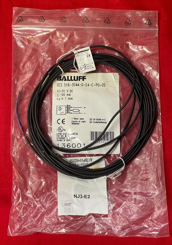 Sommer Automatic Nj3-e2 Proximity Switch Bes 516-3044-g- Jjo