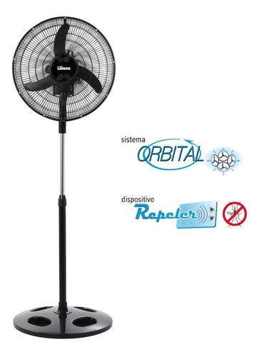 Ventilador De Pie Liliana Vprn20 Orbital Con Repeler 20 PuLG