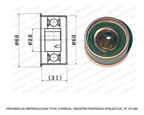 Rodamiento Tensor Correa Para Hyundai Terracan 3.5 1994 1998