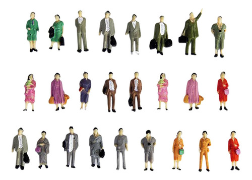 Conjunto De 25 Figuras En Miniatura Para Paisajes De Pararse