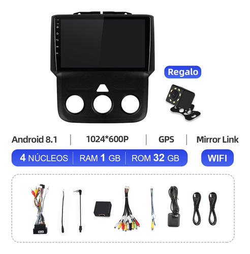 Z Estéreo 1+32gb Para Dodge Ram 1500 2014-2019 A/a Manual
