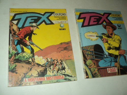 Lote 2 Gibis - Tex - Nº 27 E 28 - Editora Globo - Ano 1989 (Usado)