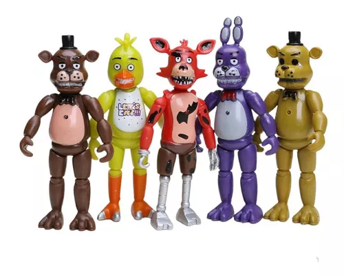 Kit 5 Bonecos Animatronics Five Nights At Freddy's