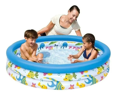 Pileta inflable redonda Bestway Coral Kids 51009 de 1.22m x 25cm 140L multicolor