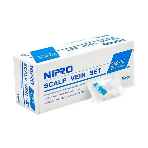 Mariposa (scalp Vein) Nipro 25g X 3/4 Caja 50 Uds