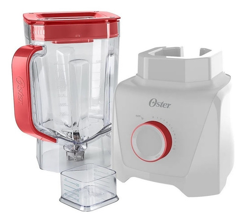 Imagem 4 de 5 de Liquidificador Oster 1100 Full OLIQ605 3.2 L branco com jarra de plástico 127V