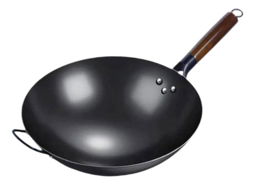 Sartén Wok Sartén Antiadherente Con Mango 34 Cm Con Oreja