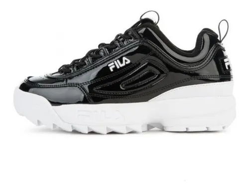 Fila disruptor 2024 charol negro